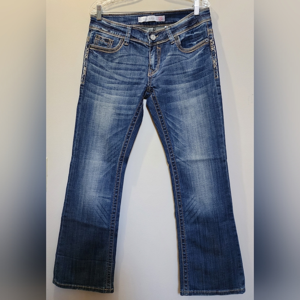 Tin Haul Women's Denim Blue Jeans - 31x30 Boot Cut